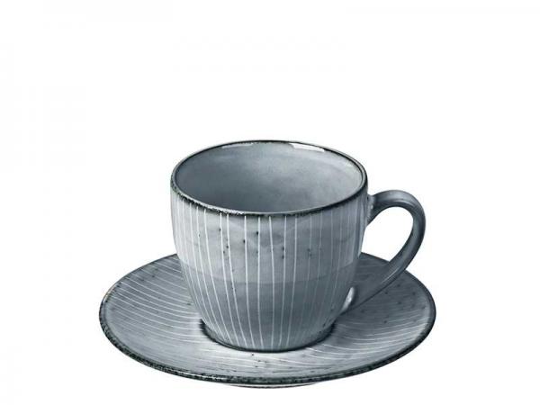 Tasse mit Untertasse "Nordic Sea" Porzellan